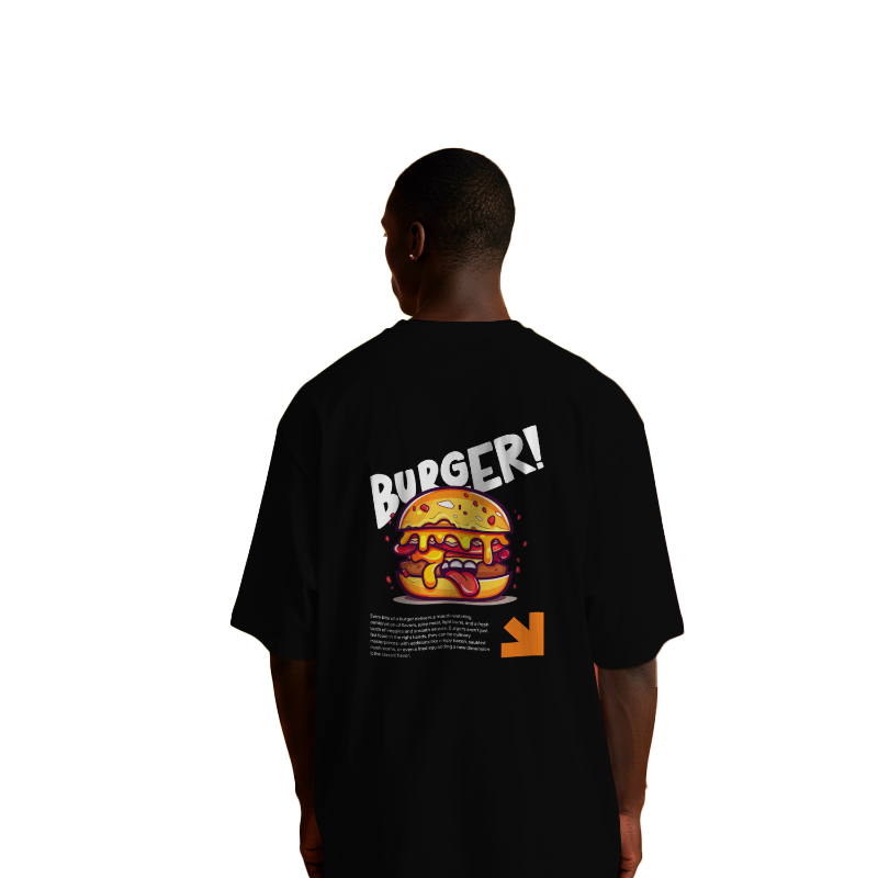 BURGER OVERSIZED COTTON T-SHIRT