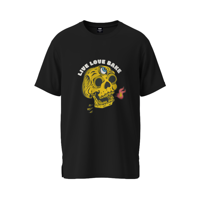 LIVE LOVE BAKE OVERSIZED COTTON T-SHIRT