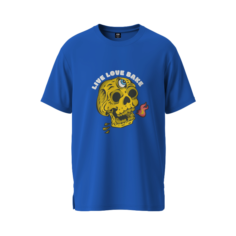 LIVE LOVE BAKE OVERSIZED COTTON T-SHIRT
