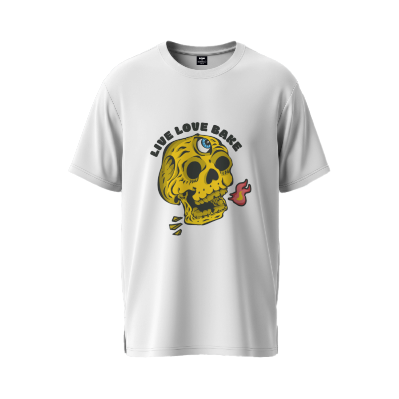 LIVE LOVE BAKE OVERSIZED COTTON T-SHIRT