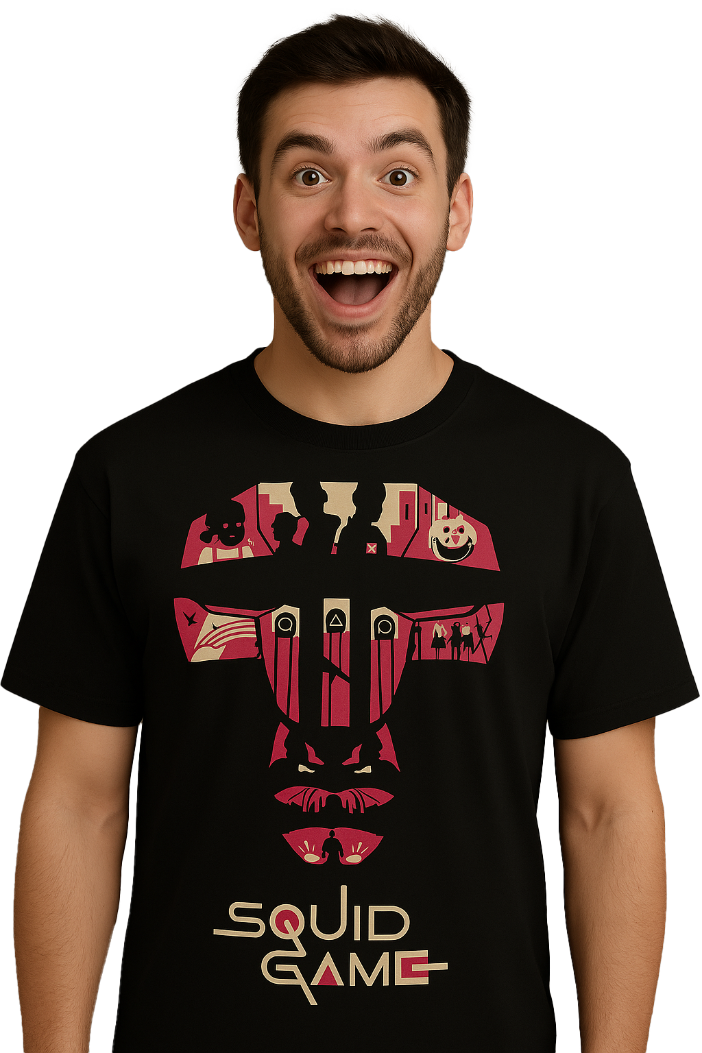 SQUID GAME OVERSIZED COTTON T-SHIRT