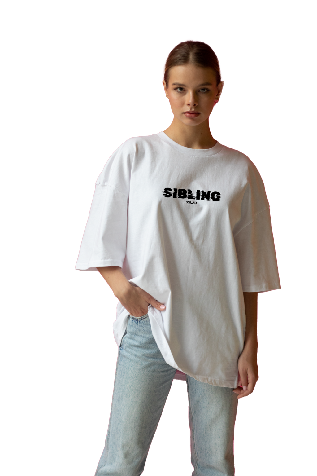 SIBLING SQUAD OVERSIZED COTTON T-SHIRT