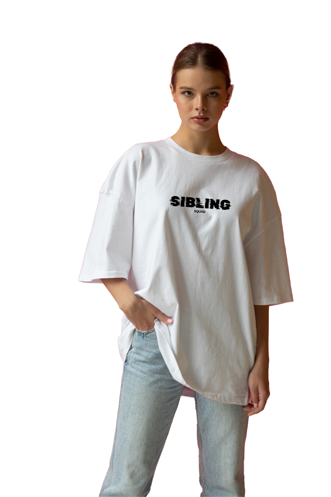 SIBLING SQUAD OVERSIZED COTTON T-SHIRT