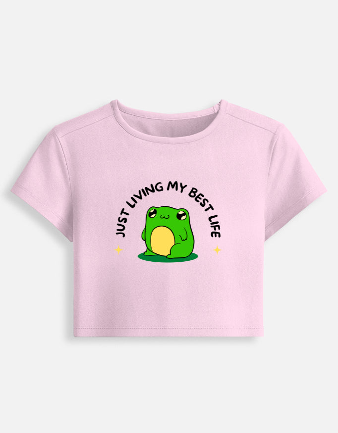FROG CROP REGULAR FIT T-SHIRT