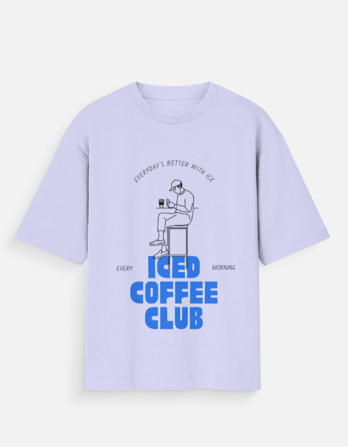 ICED COFFEE OVERSIZED COTTON T-SHIRT