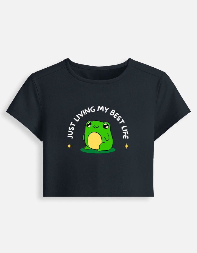 FROG CROP REGULAR FIT T-SHIRT
