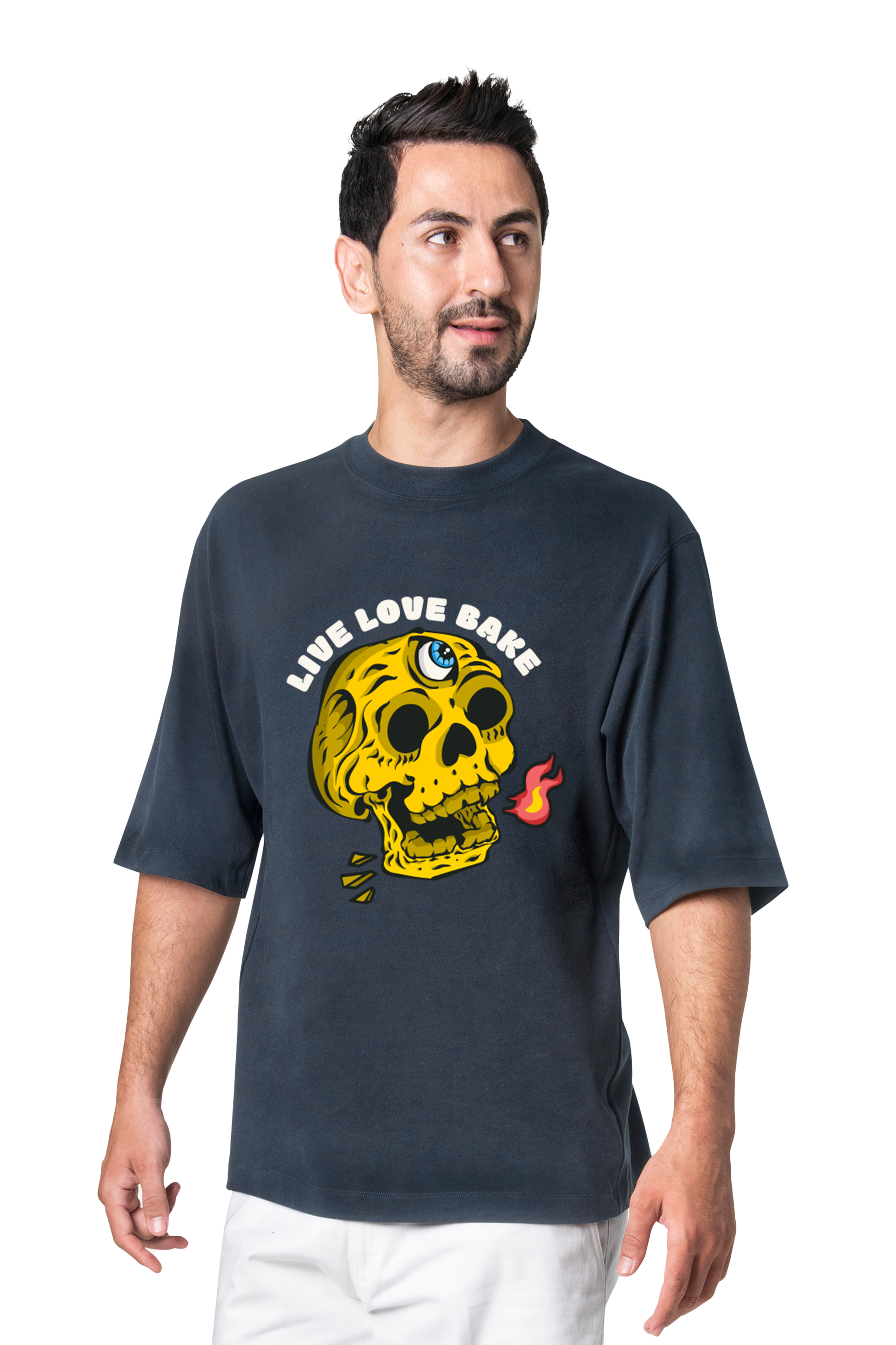 LIVE LOVE BAKE OVERSIZED COTTON T-SHIRT