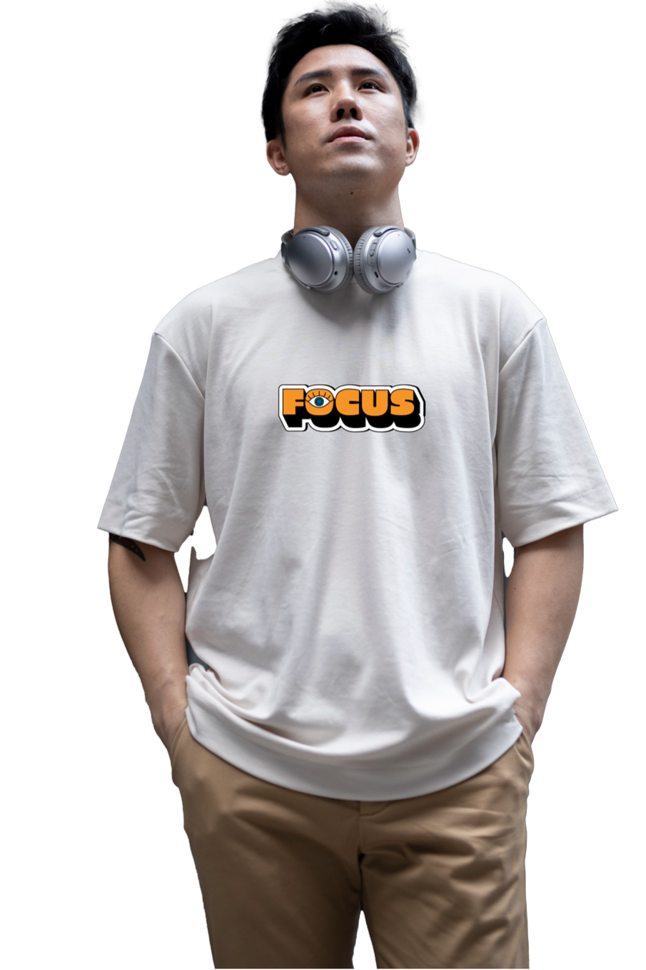 FOCUS OVERSIZED COTTON T-SHIRT